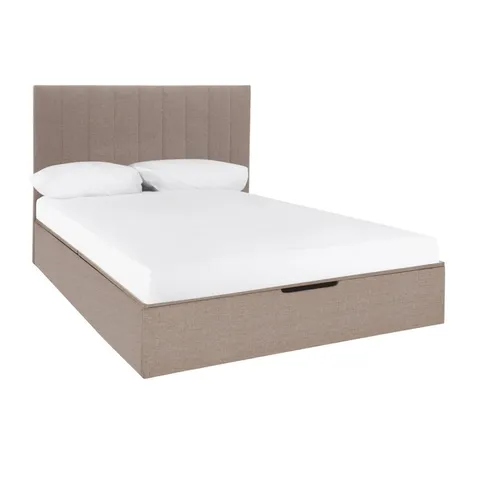 BOXED NOVA FABRIC DOUBLE BED	(4 BOXES)