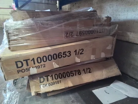 PALLET OF ASSORTED FLAT PACK FURNITURE PARTS