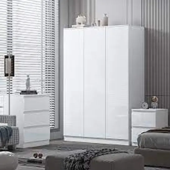 BOXED STORA 3 DOOR WARDROBE - MATT WHITE (3 BOXES)