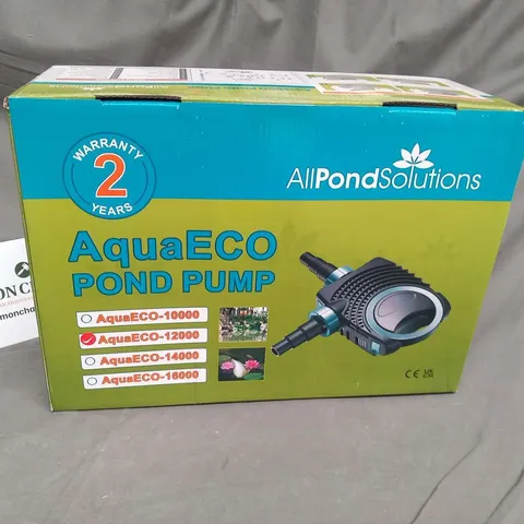 BOXED ALL POND SOLUTIONS AQUA ECO POND PUMP AQUA ECO-12000