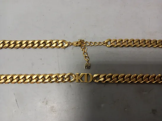 BOXED ABBOTT LYON CUSTOM INITIAL CHAIN NECKLACE IN GOLD