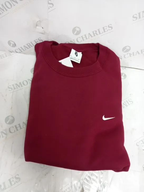 BURGUNDY NIKE JUMPER SIZE XL 