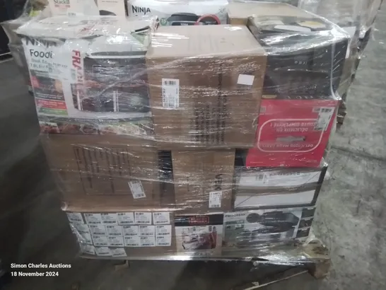 PALLET OF APPROXIMATELY 64 UNPROCESSED RAW RETURN HOUSEHOLD AND ELECTRICAL GOODS TO INCLUDE;