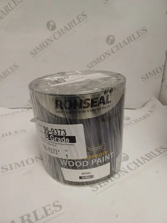 SEALED RONSEAL WATERPROOF WOOD PAINT IN WHITE SATIN 