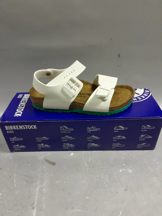 BOXED PAIR OF BIRKENSTOCK KIDS NEW YORK DESERT SANDALS - 13