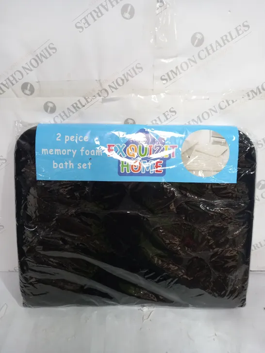 EXQUIZIT HOME 2 PEICE MEMORY FOAM BATH SET 