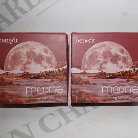 LOT OF 2 BENEFIT COSMETICS WANDERFUL WORLD SILKY-SOFT POWDER BLUSH - RICH BERRY BLUSH 