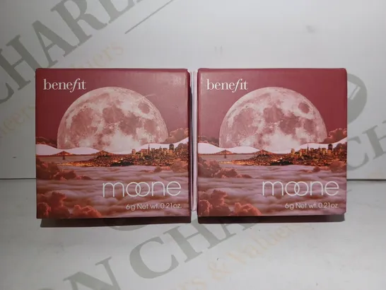 LOT OF 2 BENEFIT COSMETICS WANDERFUL WORLD SILKY-SOFT POWDER BLUSH - RICH BERRY BLUSH 