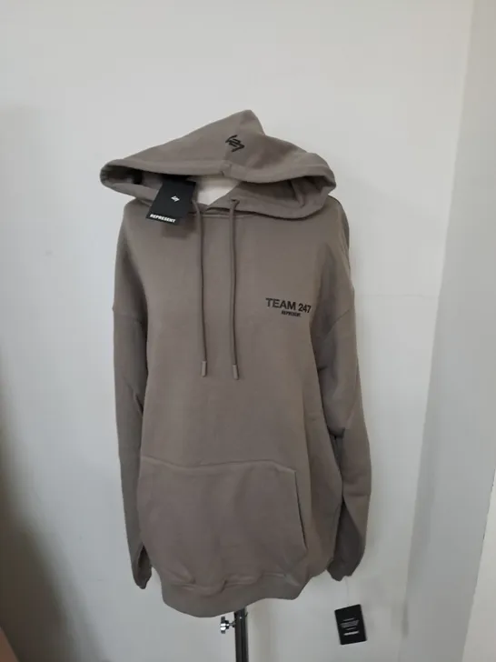 REPRESENT TEAM 247 HOODIE ARMY - LARGE