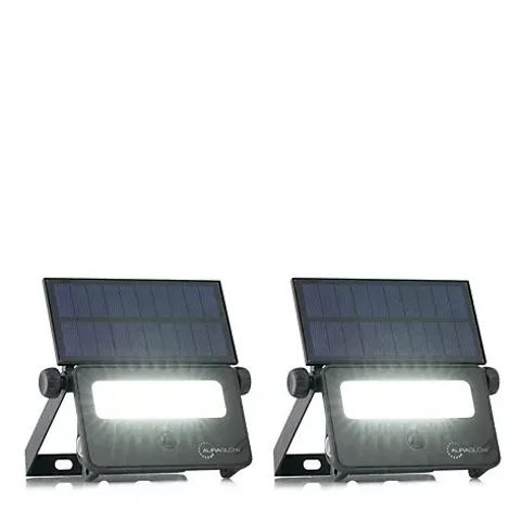 AURAGLOW SOLAR SECURITY FLOOD LIGHT SET OF 2