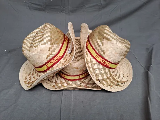 BOX OF APPROXIMATLY 100 SPANISH SOMBRERO HATS 