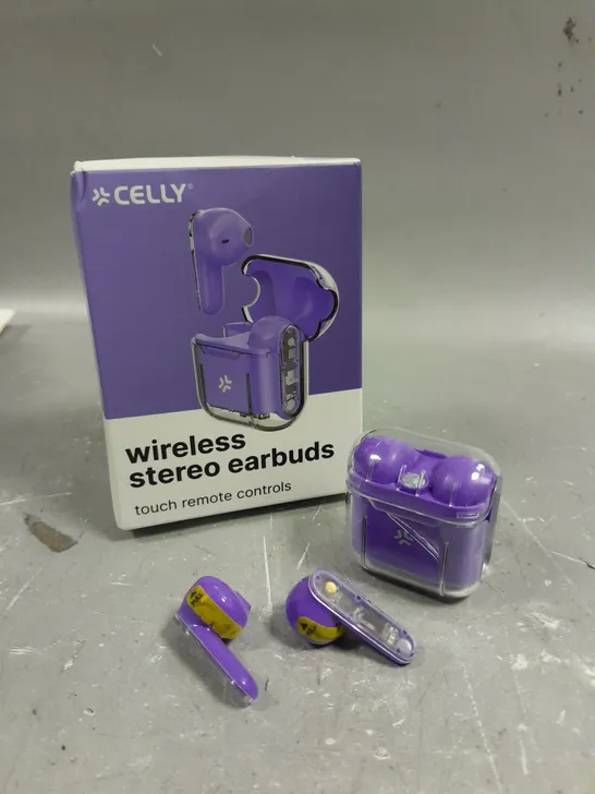 BOXED CELLY WIRELESS STEREO EARPHONES 