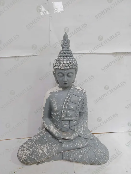 BUDDHA STATUE DECORATION GREY