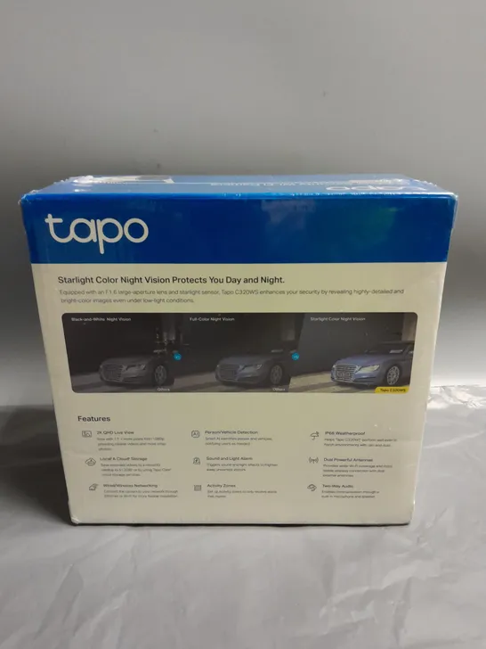 SEALED TAPO OUTDOOR SECURITY WI-FI CAMERA C320WS