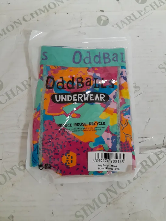 SEALED ODDBALLS UNDERWEAR ARTY FARTY MENS BOXER SHORTS - 2XL