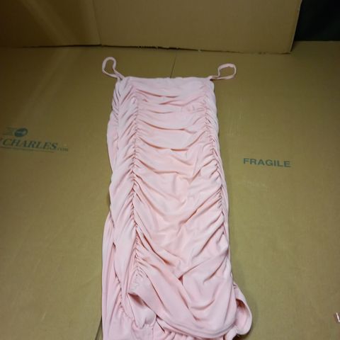 WOMENS RUCHED DRESS PINK SIZE 10