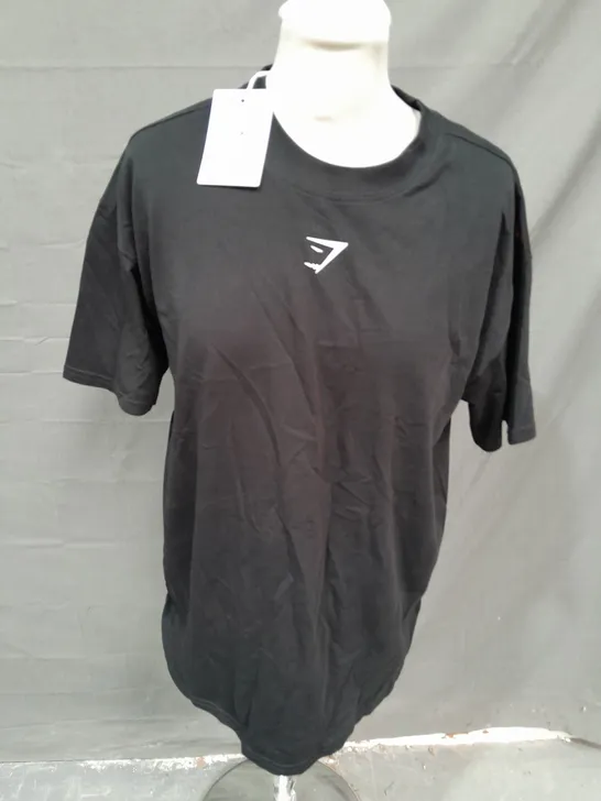 GYMSHARK FRACTION OVERSIZED T-SHIRT - XS OVERSIZED FIT