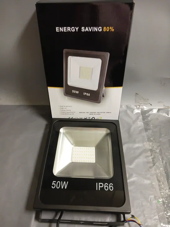 BOXED ENERGY SAVING FLOODLIGHT IN BLACK