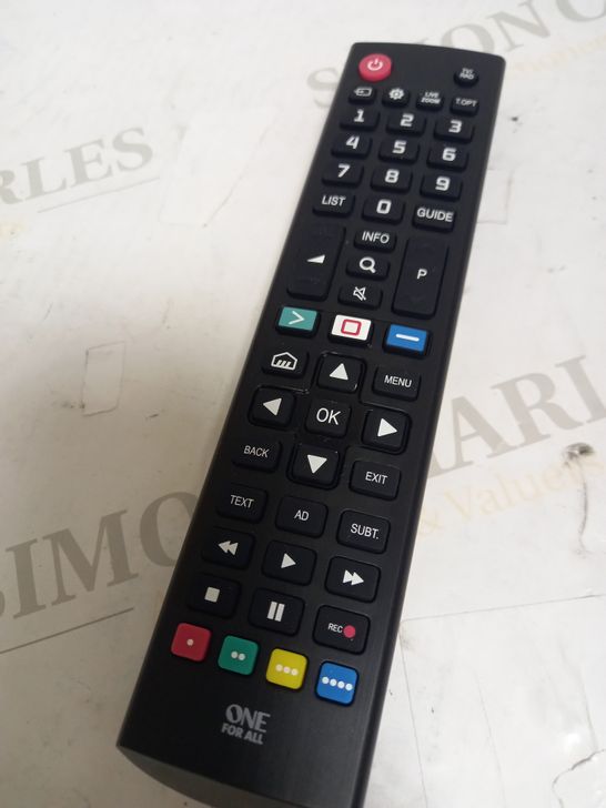 ONE FOR ALL REPLACEMENT REMOTE FOR LG TVS