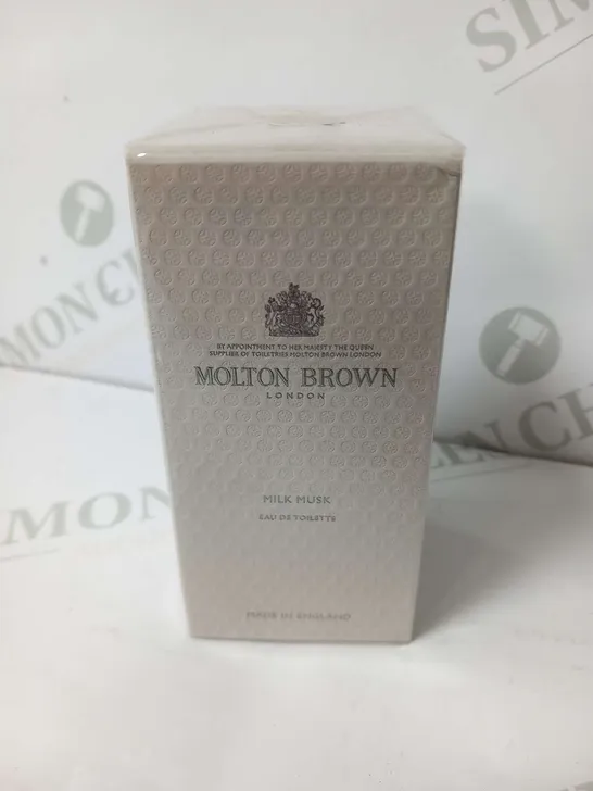 BOXED AND SEALED MOLTON BROWN MILK MUSK EAU DE TOILETTE 50ML