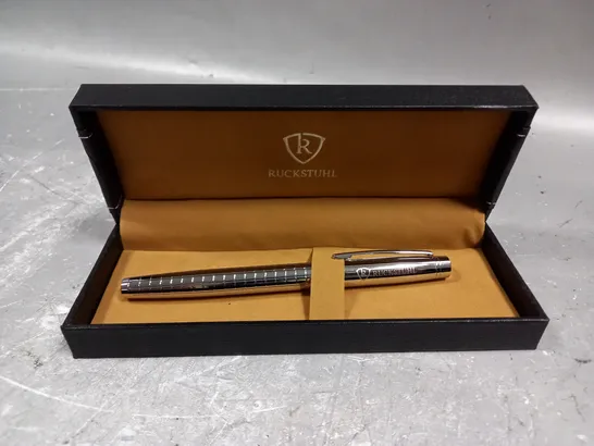 RUCKSTUHL STAINLESS STEEL LUXURY PEN IN GIFT BOX