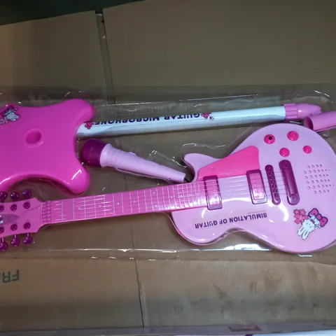 THEMAGICTOYSHOP CHILDREN'S SIMULATION GUITAR AND MICROPHONE