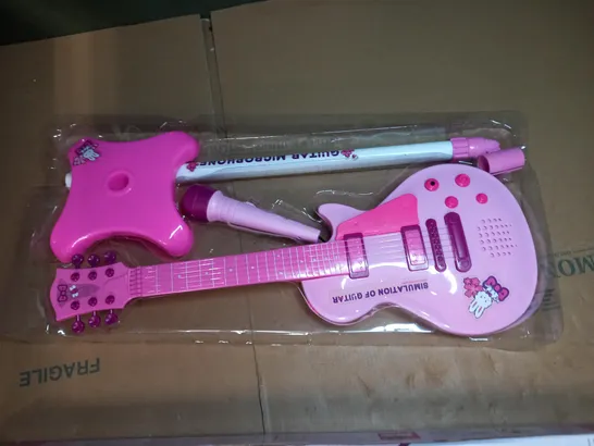 THEMAGICTOYSHOP CHILDREN'S SIMULATION GUITAR AND MICROPHONE