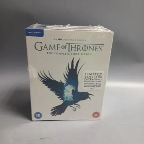 LOT OF 4 NEW AND SEALED GAME OF THRONES COMPLETE FIRST SEASON DVD BOXSETS