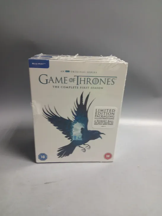 LOT OF 4 NEW AND SEALED GAME OF THRONES COMPLETE FIRST SEASON DVD BOXSETS