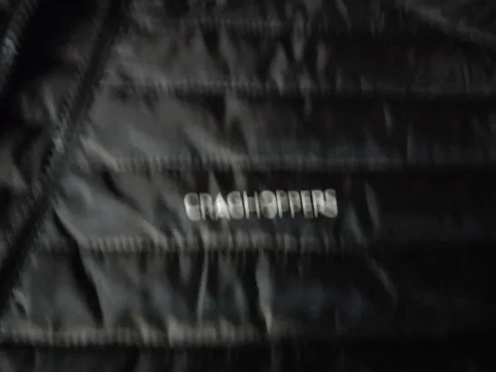 CRAGHOPPERS BLACK EXPOLITE HOODED JACKET - SIZE M