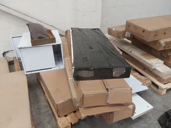 PALLET OF ASSORTED FURNITURE PARTS AND HOMEWARE PRODUCTS