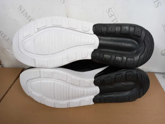 BOXED PAIR OF TRAINERS (BLACK/WHITE), SIZE 45 EU