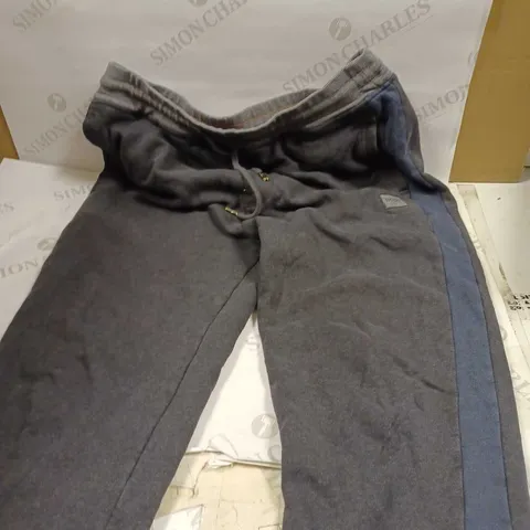 HUGO BOSS SWEATPANTS IN BLACK/BLUE - SMALL