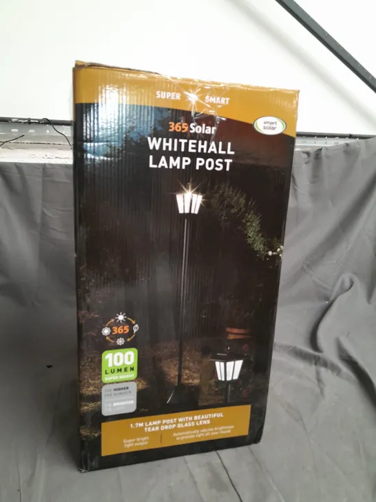 BOXED WHITEHALL SOLAR LAMP POST RRP £44.99