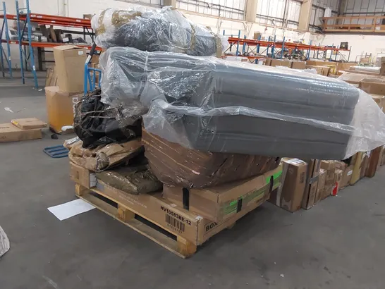 PALLET OF ASSORTED CONSUMER PRODUCTS/FURNITURE PARTS 