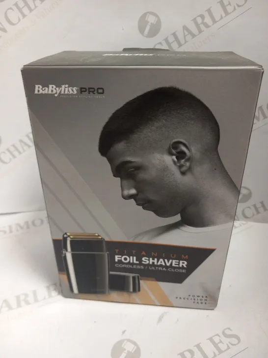 BOXED BABYLISS PRO TITANIUM FOIL SHAVER CORDLESS ULTRA CLOSE 