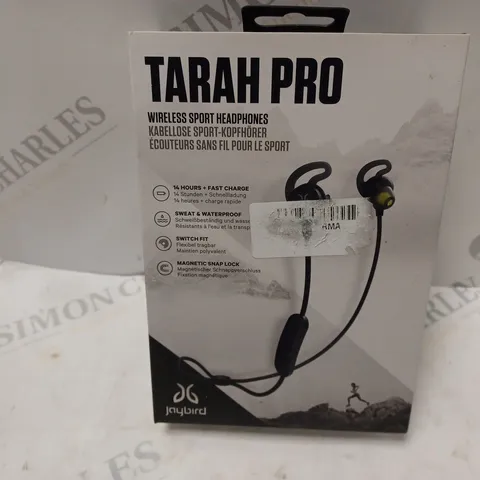 BOXED JAYBIRD TARAH PRO WIRELESS SPORTS HEADPHONES