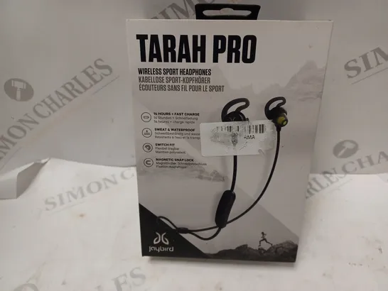 BOXED JAYBIRD TARAH PRO WIRELESS SPORTS HEADPHONES