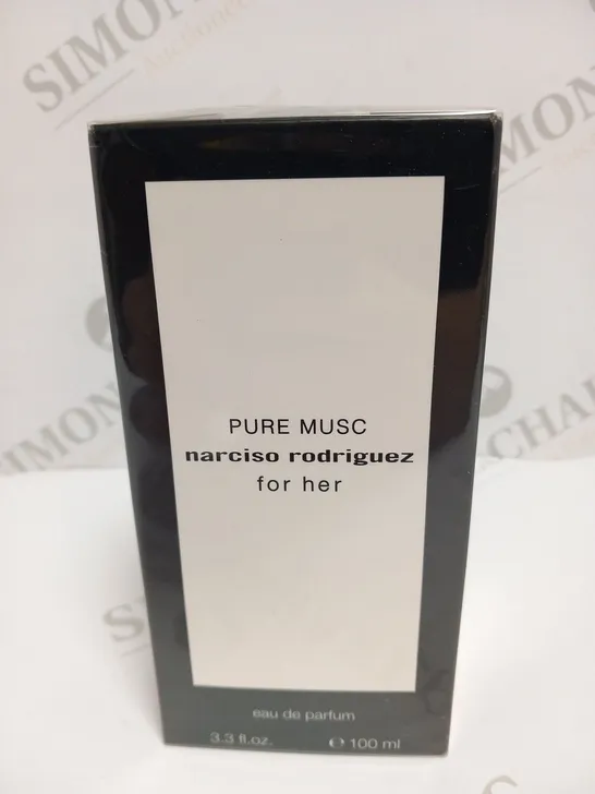 BOXED AND SEALED NARCISO RODRIGUEZ "PURE MUSC" EAU DE PARFUM FOR HER, 100ML 