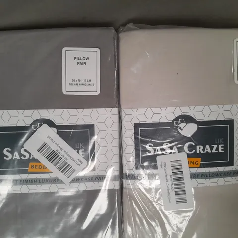 BOX OF APPROXIMATELY 15 ASSORTED SASA CRAZE BEDDING ITEMS IN VARIOUS STYLES AND COLOURS