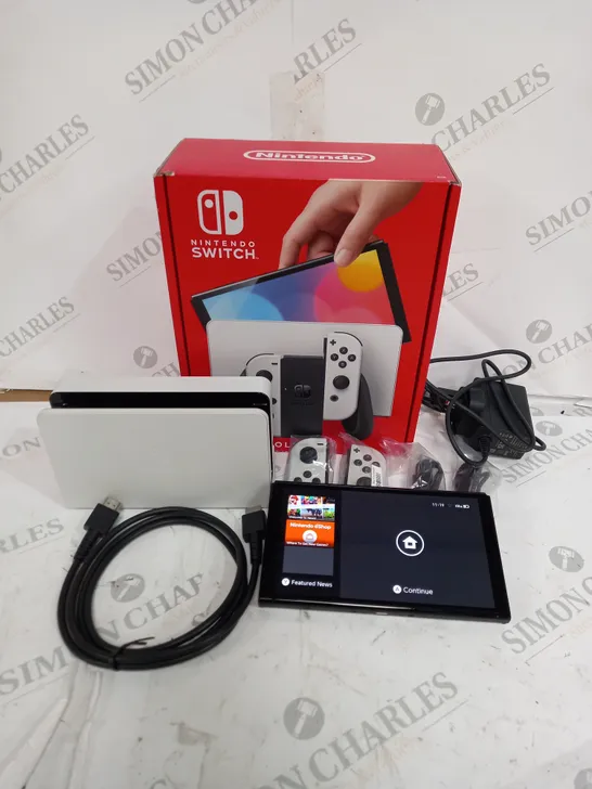 NINTENDO SWITCH CONSOLE IN WHITE