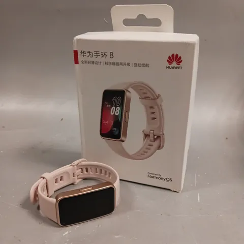 BOXED HUAWEI 8 SMARTWATCH IN PINK 
