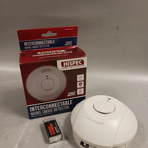 BOXED HISPEC INTERCONNECTABLE MAINS SMOKE DETECTOR 