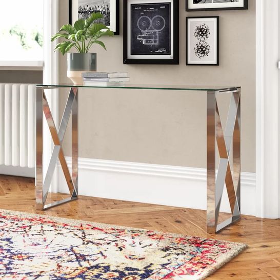 BOXED ESTABROOK CONSOLE TABLE 