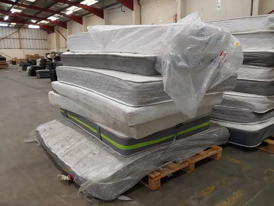 PALLET OF 7x ASSORTED MATTRESS - ASSORTED BRANDS, SIZES AND CONDITIONS 