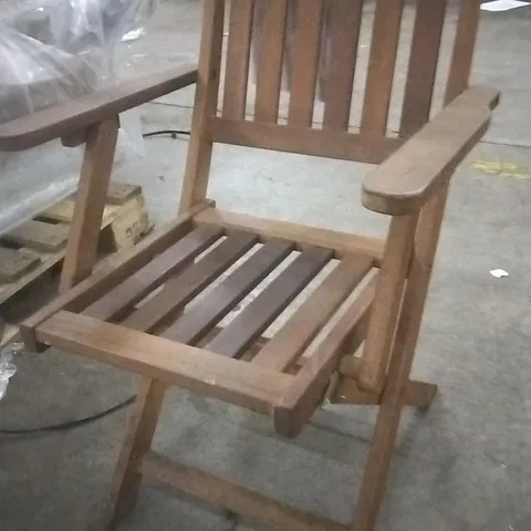 WOODEN GARDEN CHAIR