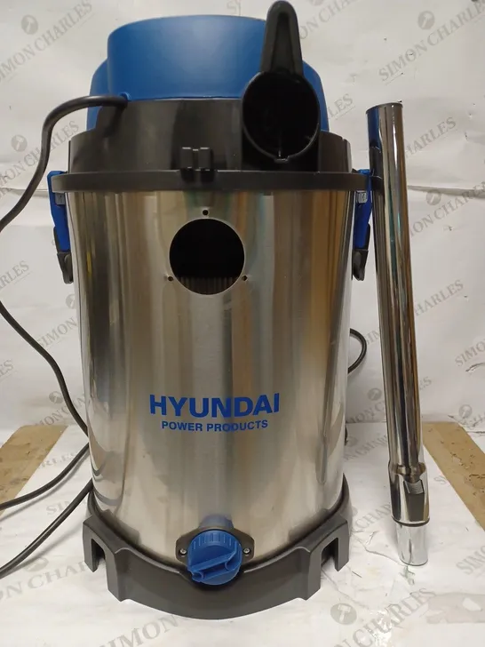 HYUNDAI WET AND DRY VACUUM CLEANER 30L 1400W INDUSTRIAL VACUUM CLEANER