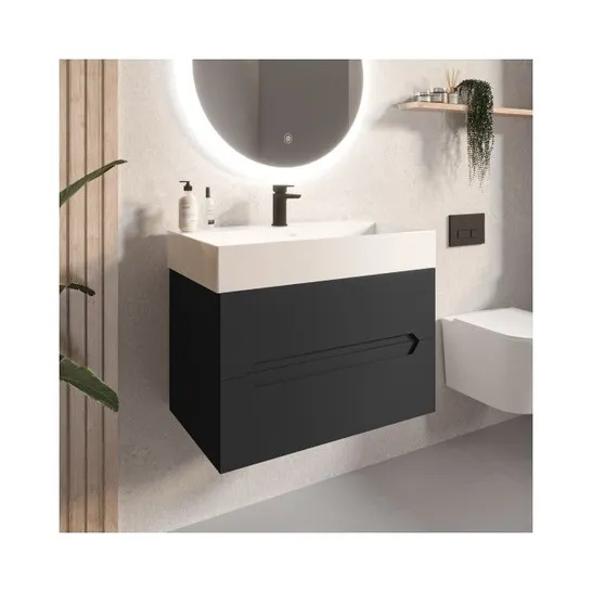 BOXED DESIGNER MORELLA GRADE A1 MALTA 80 VANITY CABINET MATT ANTHRACITE