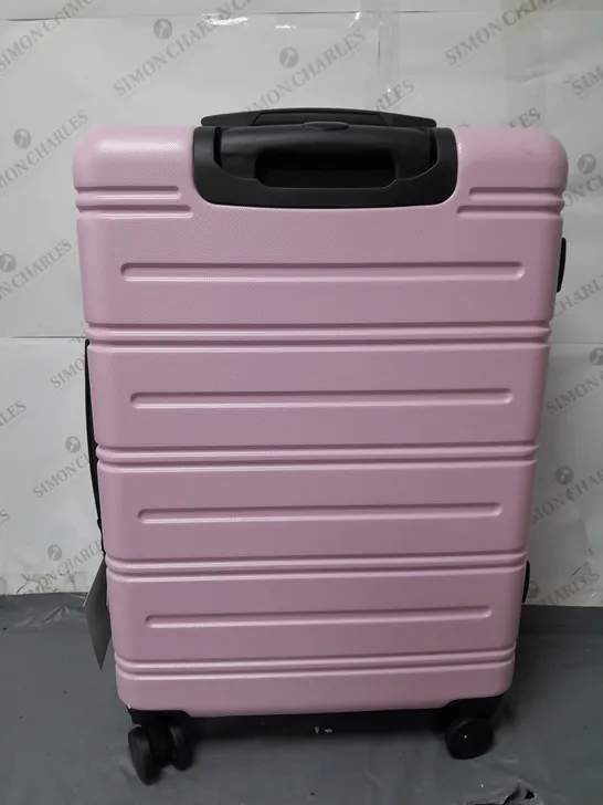 LARGE ROCK WHEELED SUITCASE PINK