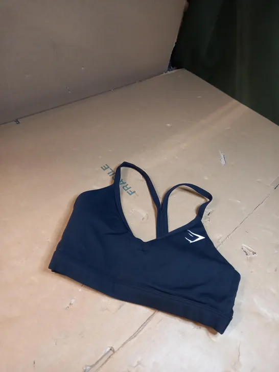 BLACK GYMSHARK SPORTS BRA 